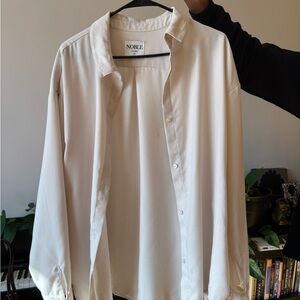 Cream Button Up Shirt